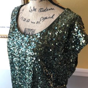 INC Sequins Top Large